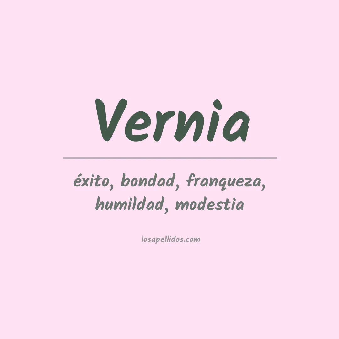 Apellido Vernia