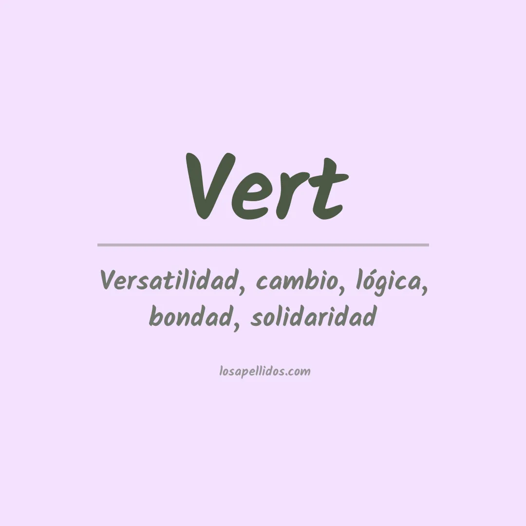 Apellido Vert