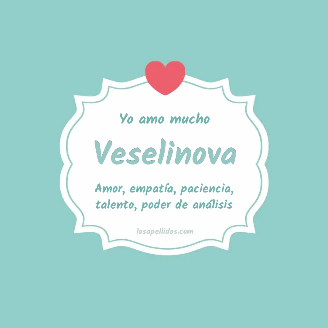 Yo amo mucho Veselinova