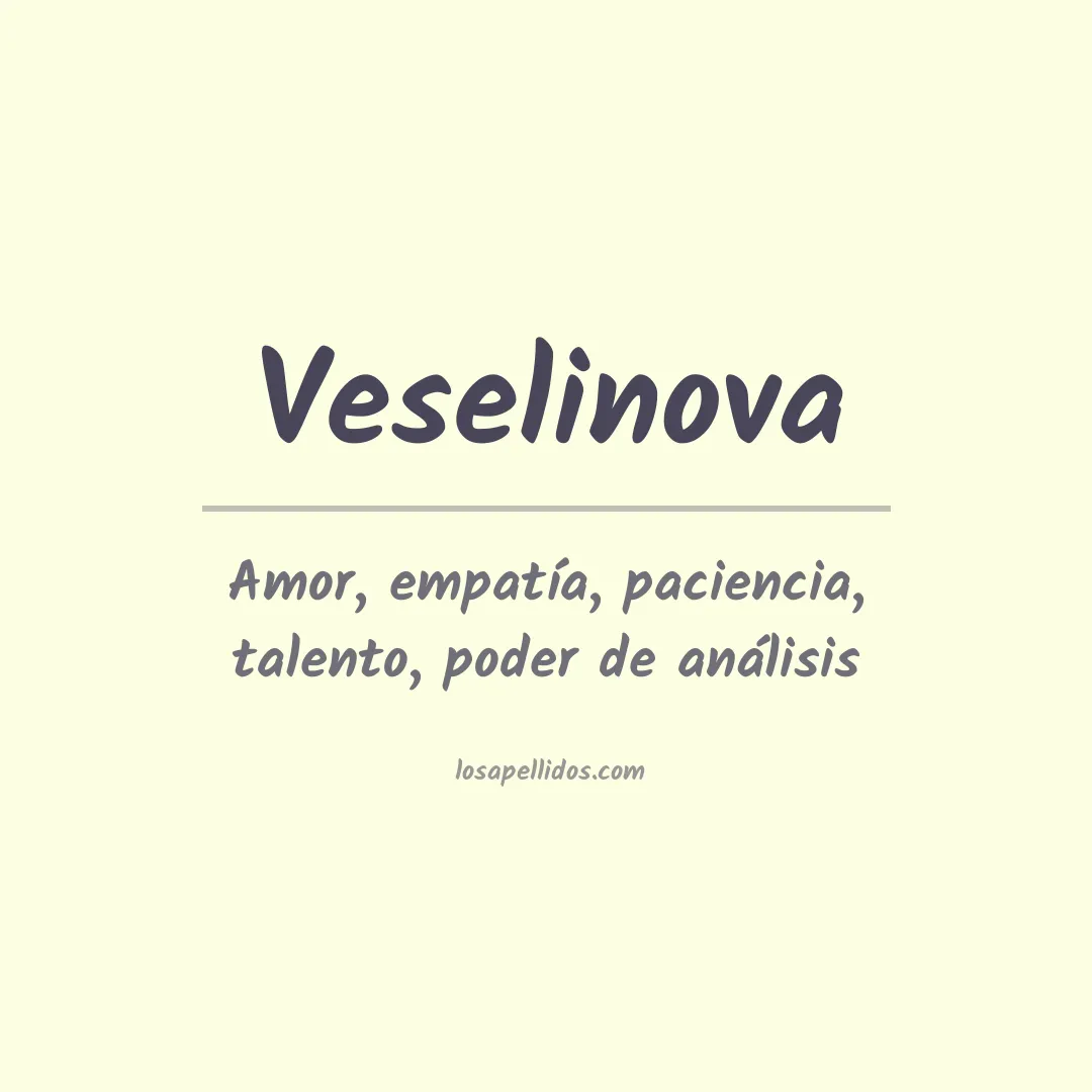 Apellido Veselinova