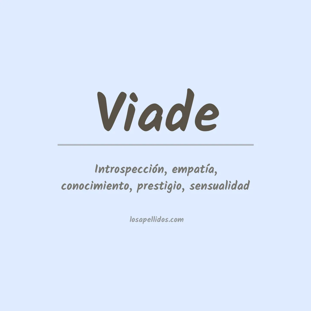 Apellido Viade