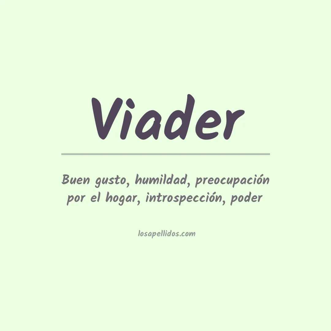 Apellido Viader