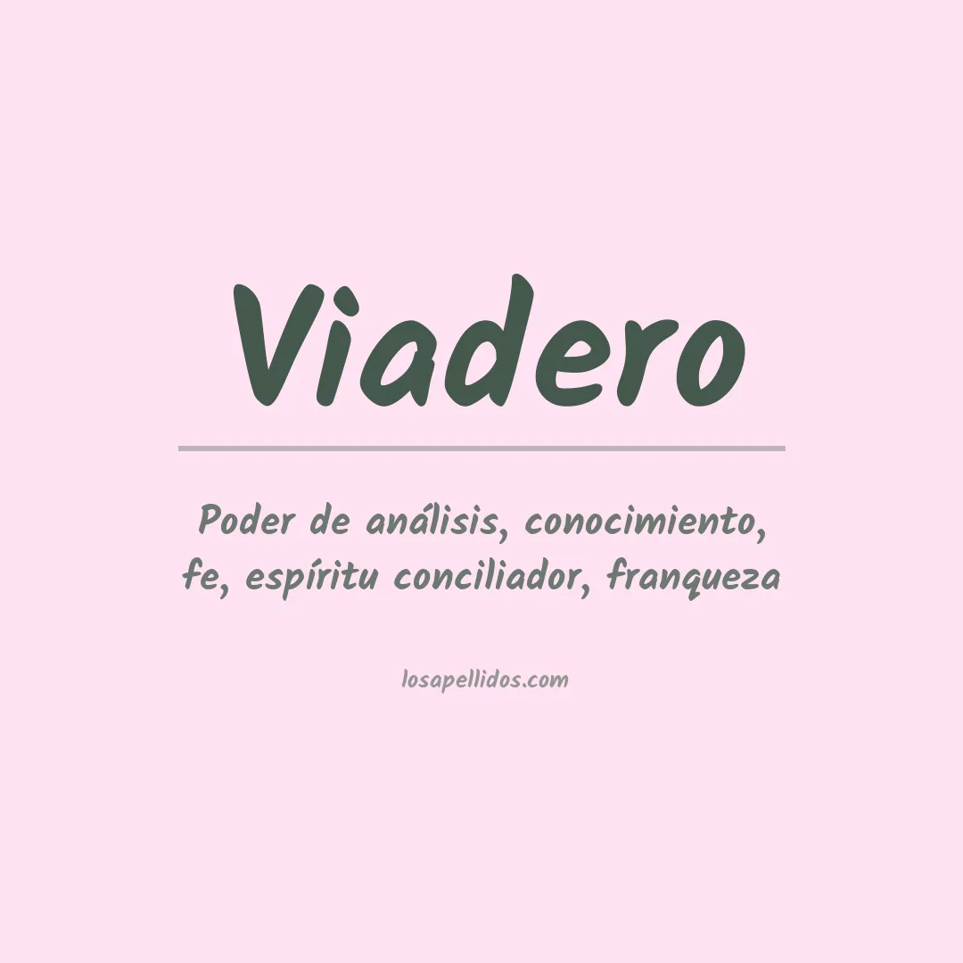 Apellido Viadero