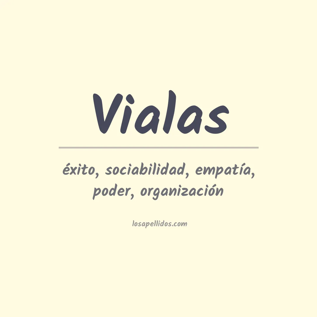 Apellido Vialas