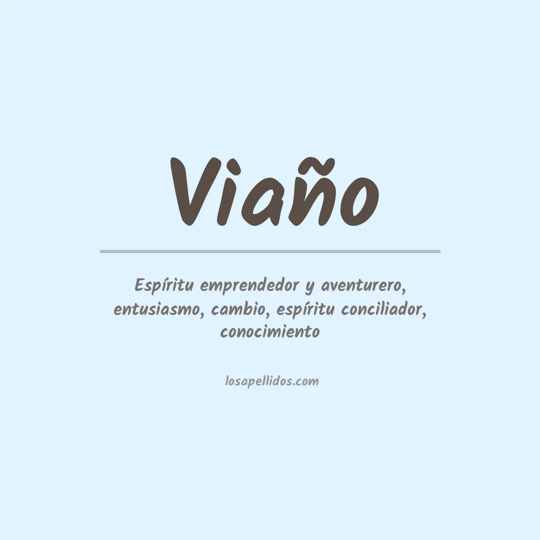 Apellido Viaño