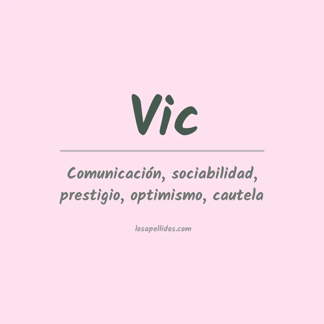 Apellido Vic