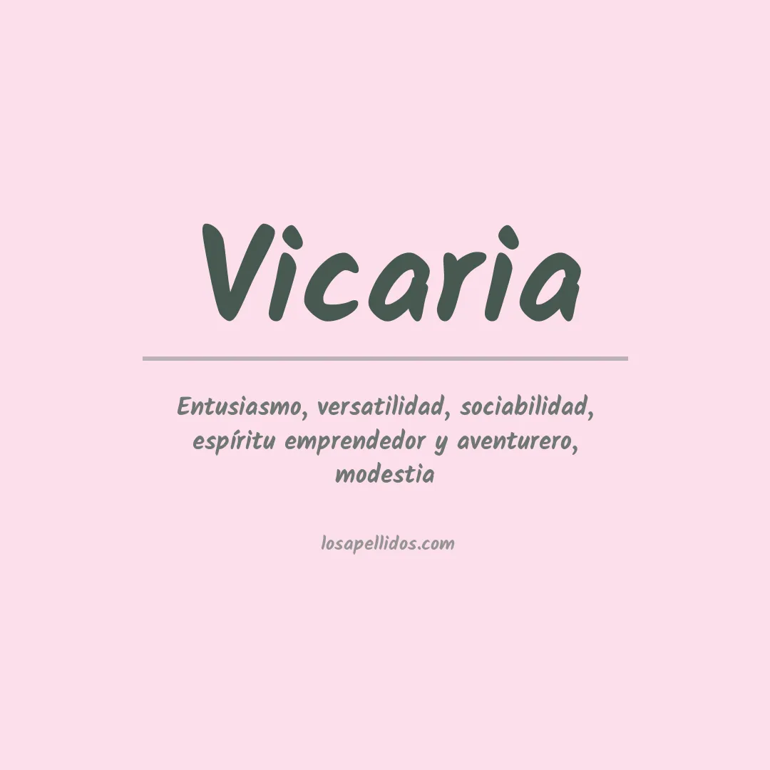 Apellido Vicaria