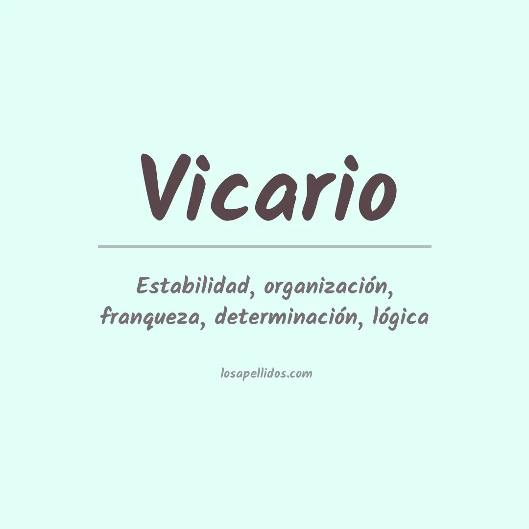 Apellido Vicario