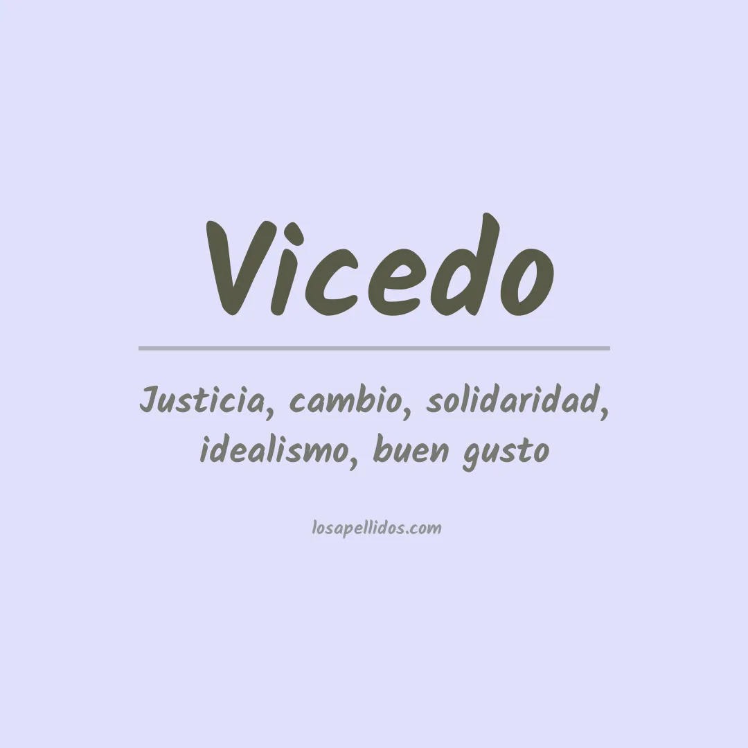 Apellido Vicedo