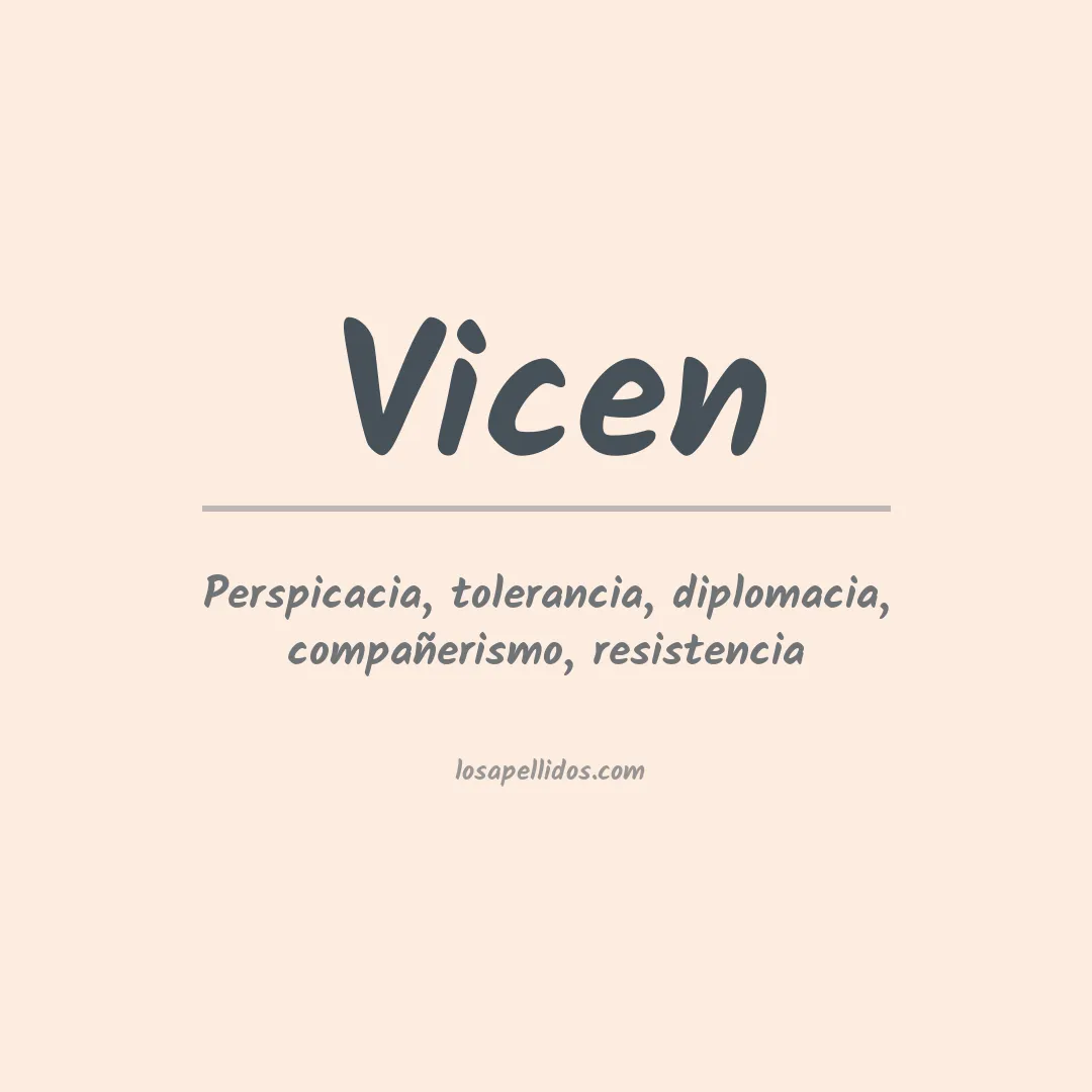 Apellido Vicen