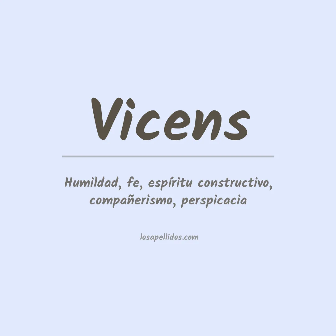Apellido Vicens