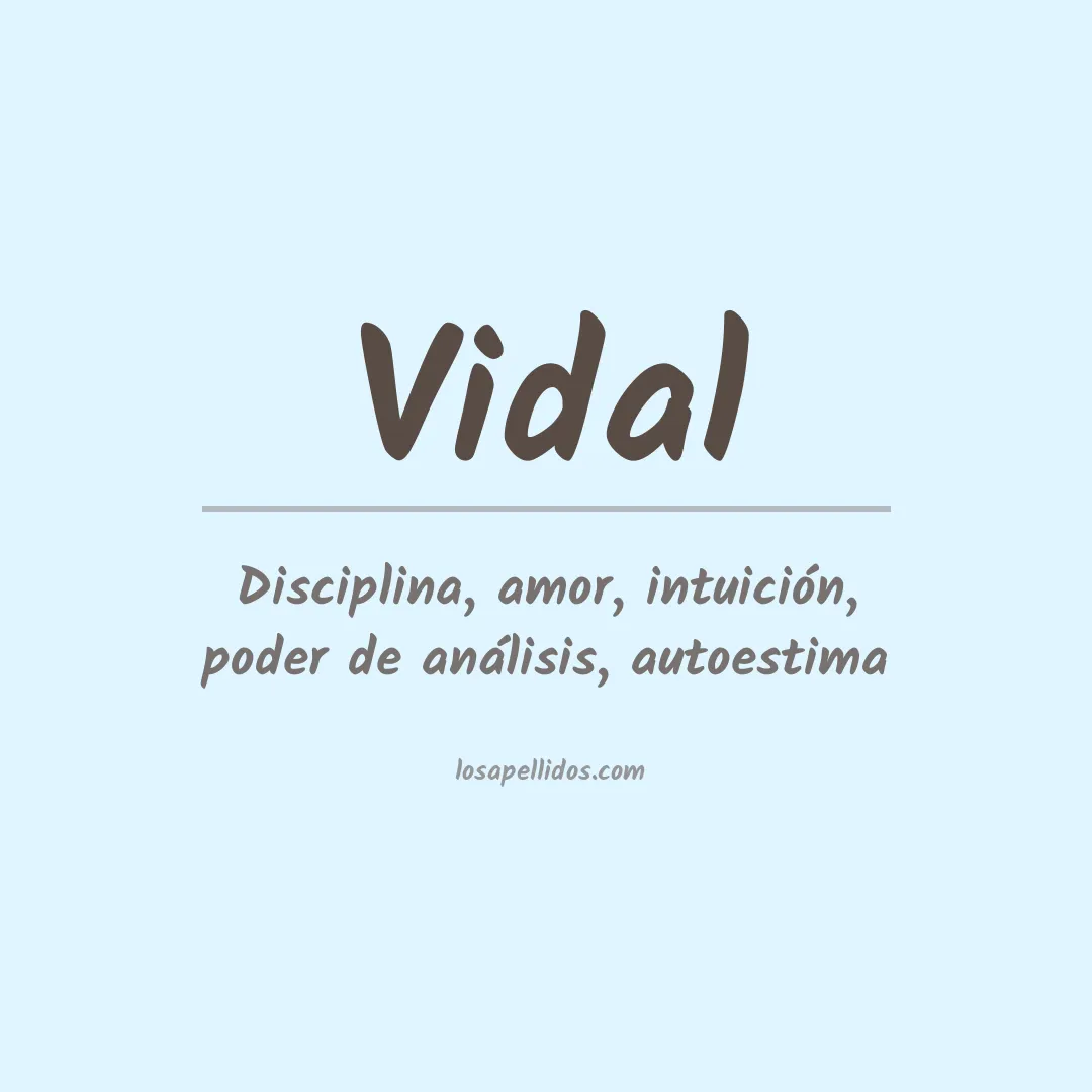 Apellido Vidal