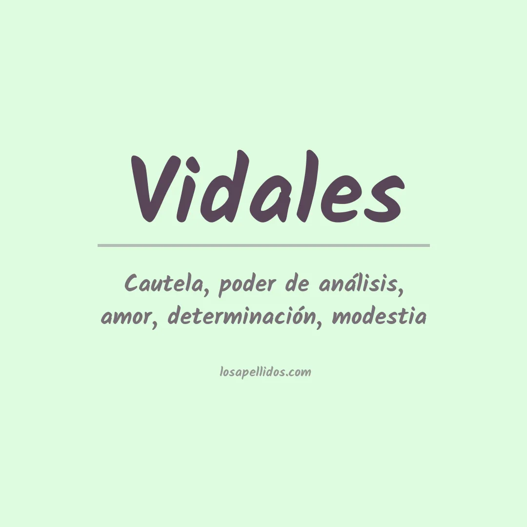 Apellido Vidales