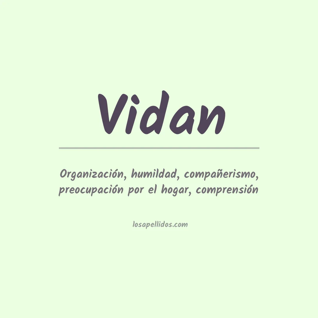 Apellido Vidan