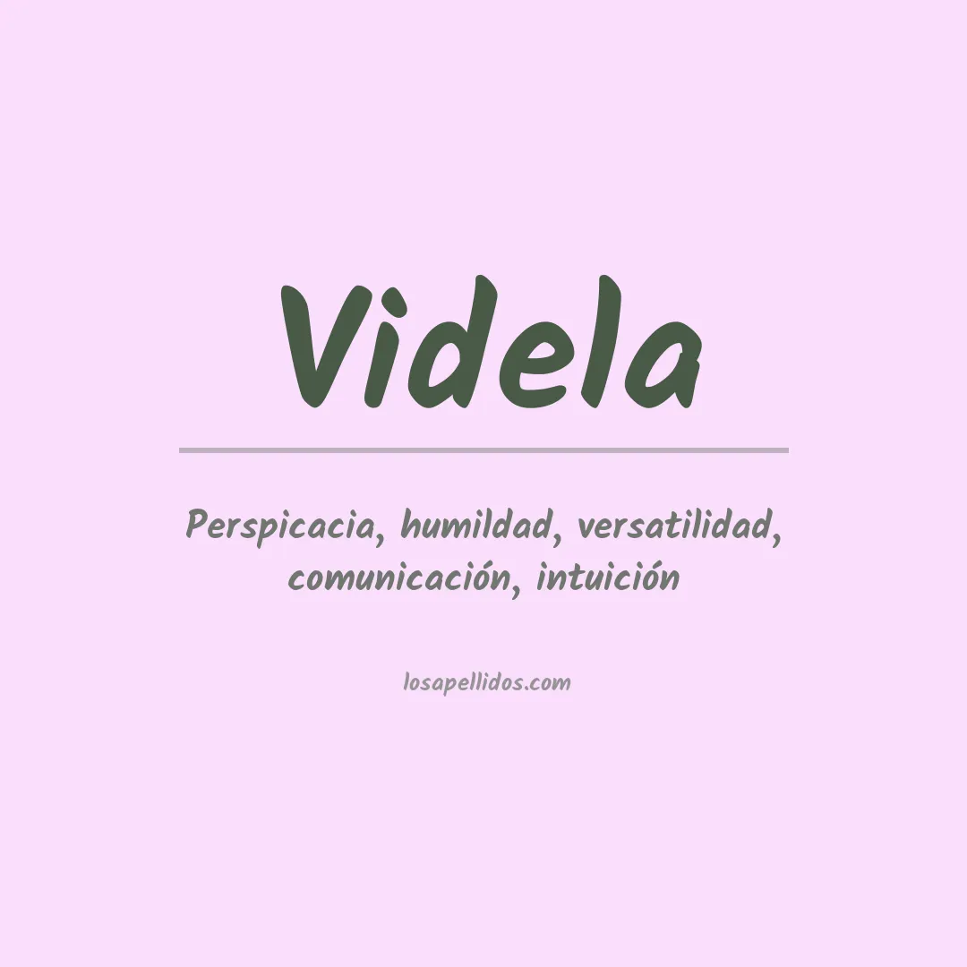 Apellido Videla