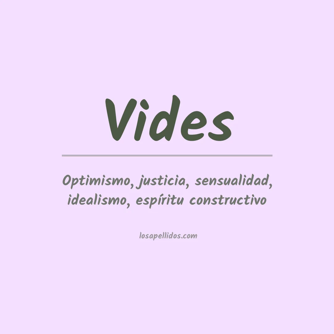 Apellido Vides