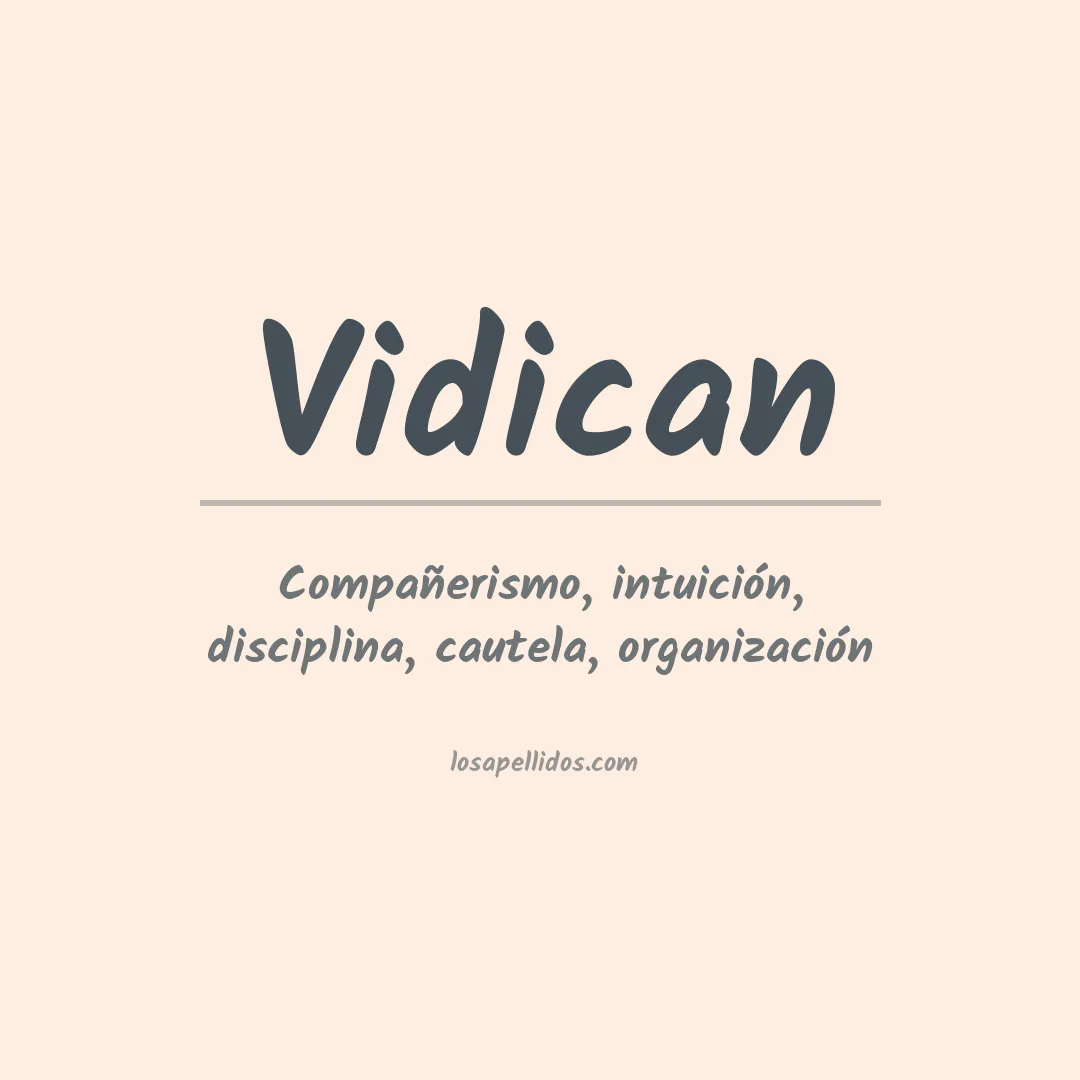 Apellido Vidican
