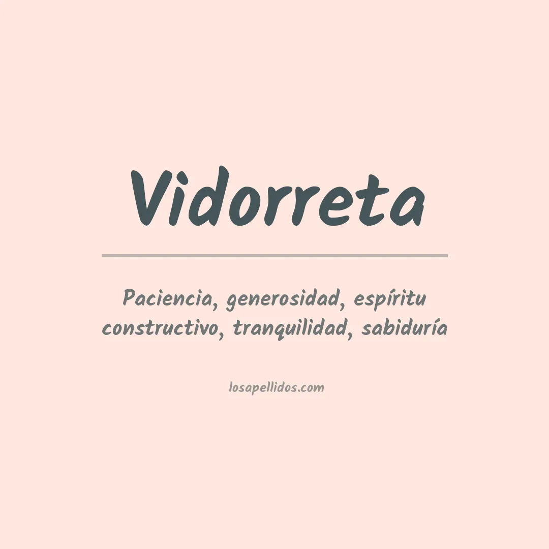 Apellido Vidorreta