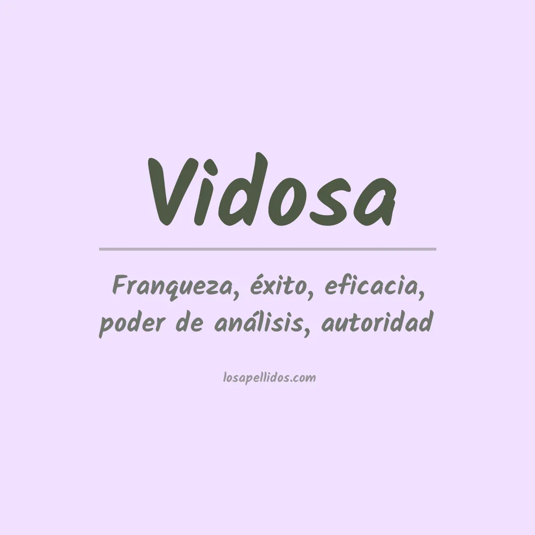 Apellido Vidosa