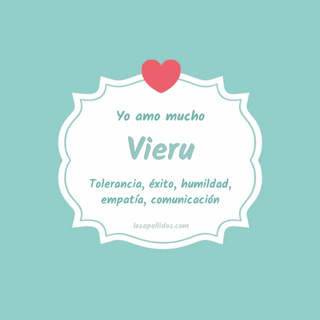 Yo amo mucho Vieru