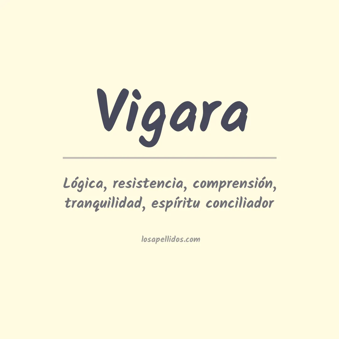 Apellido Vigara