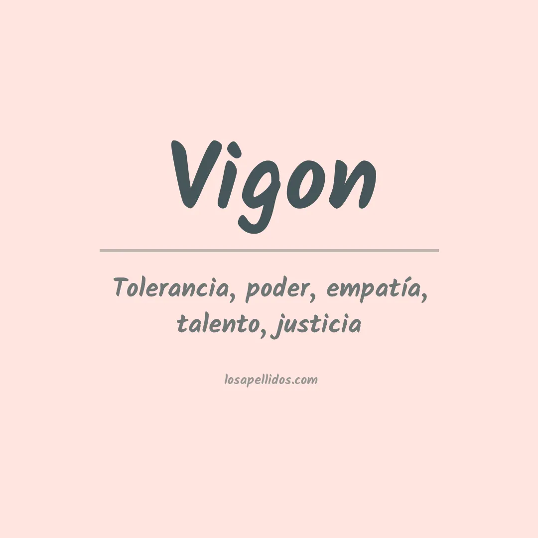 Apellido Vigon