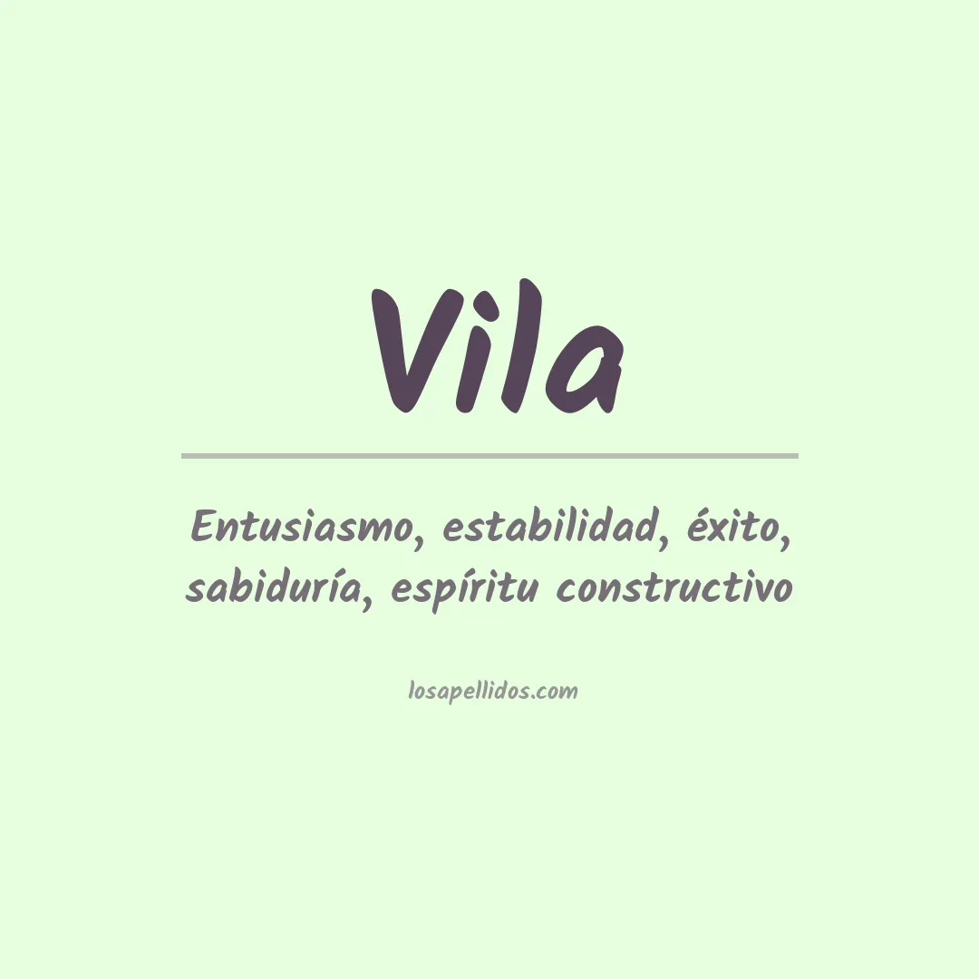 Apellido Vila