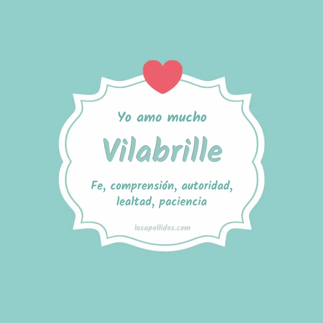 Yo amo mucho Vilabrille