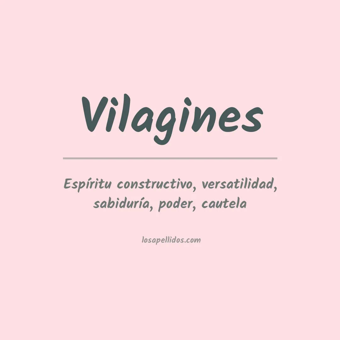 Apellido Vilagines