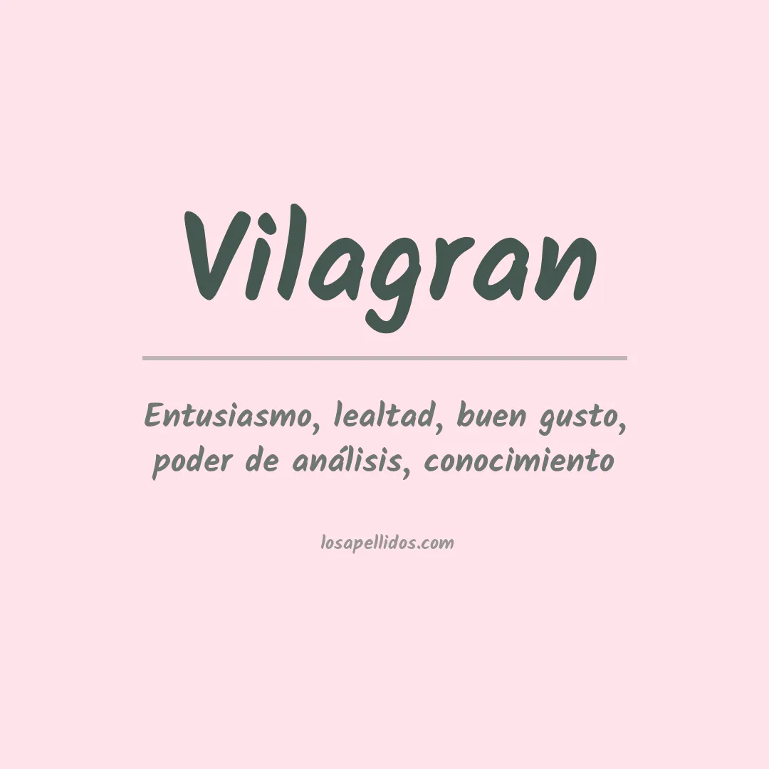 Apellido Vilagran