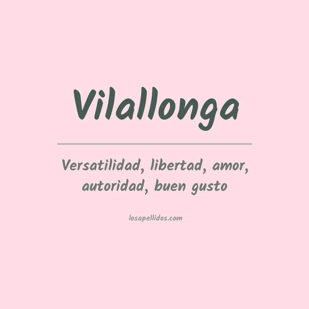Apellido Vilallonga