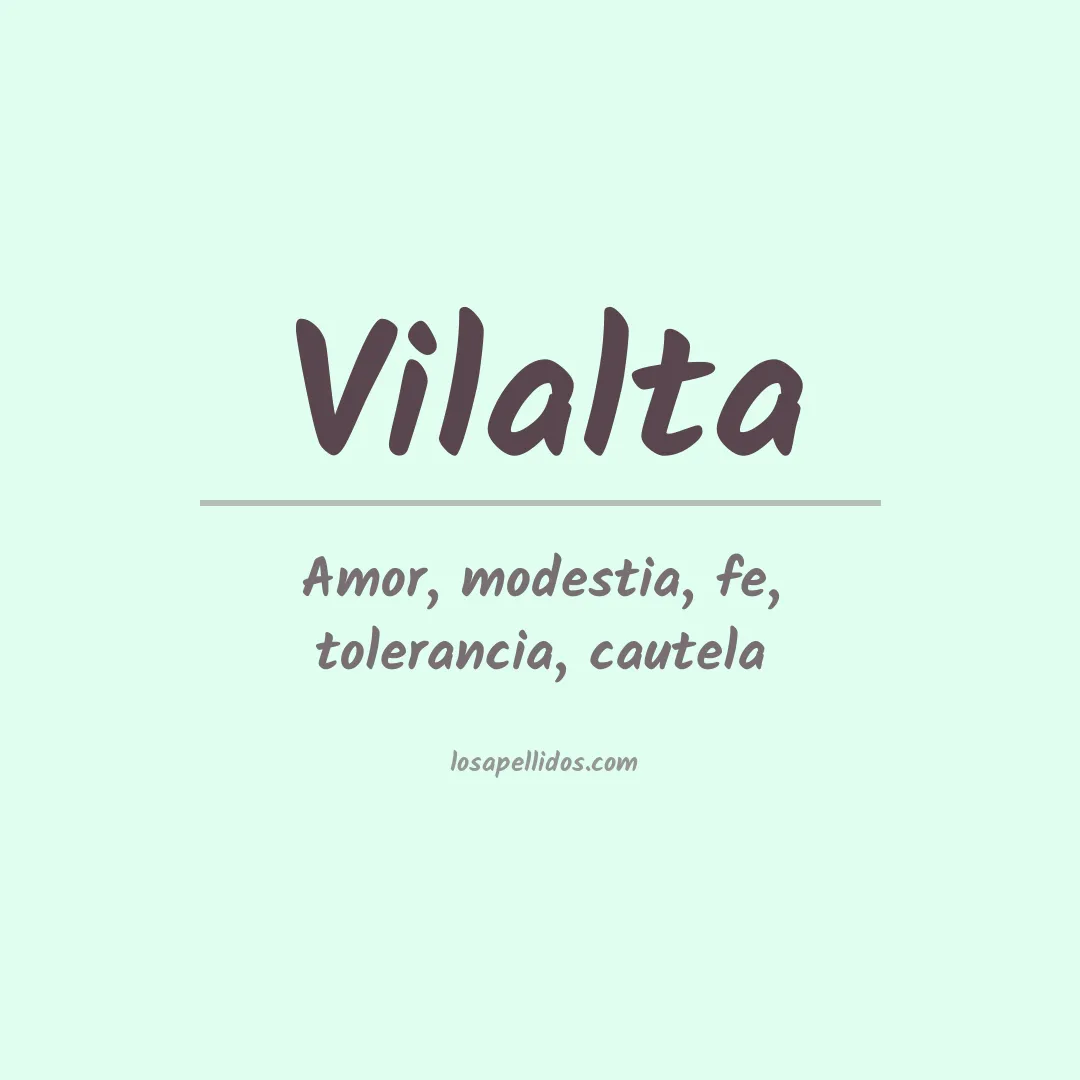 Apellido Vilalta