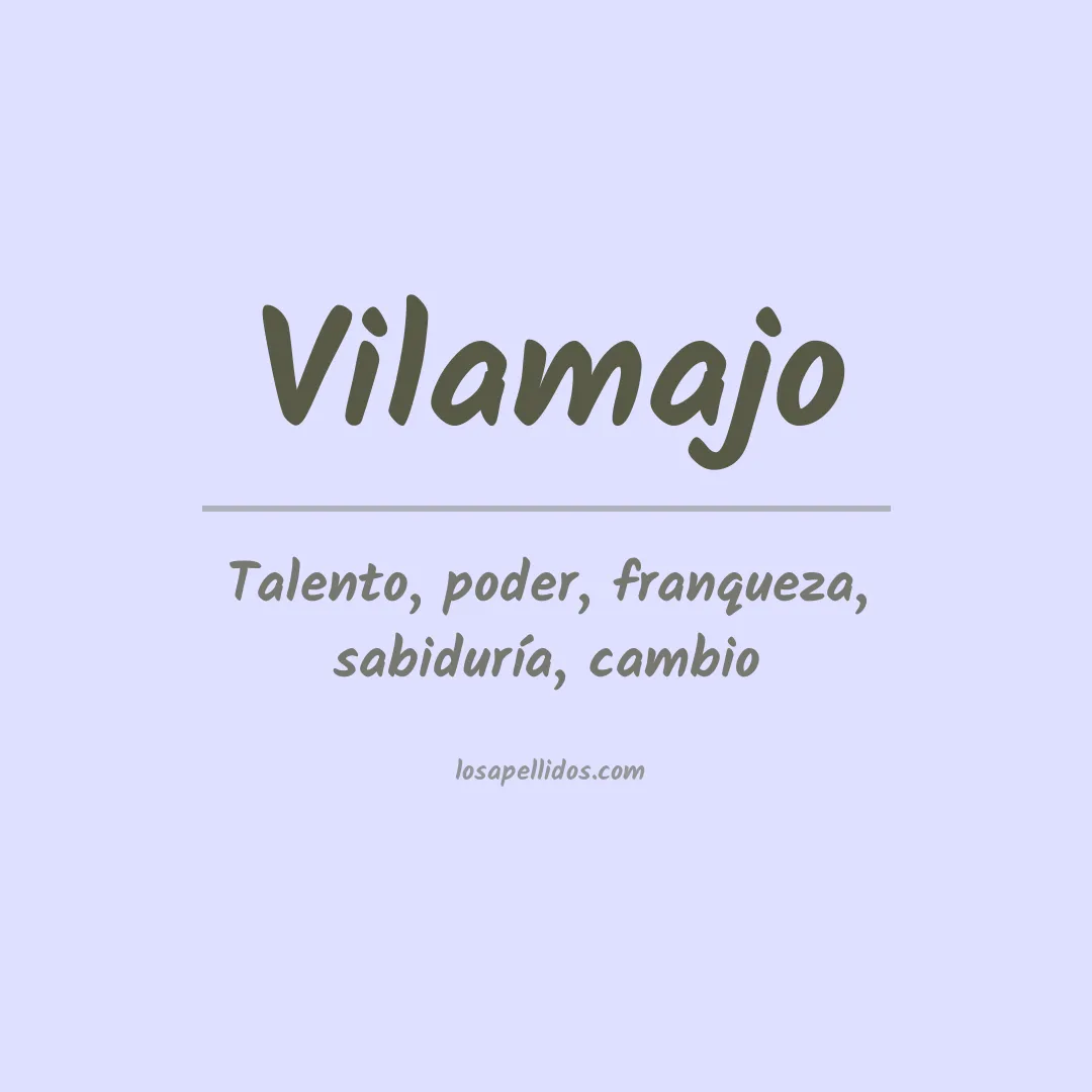 Apellido Vilamajo