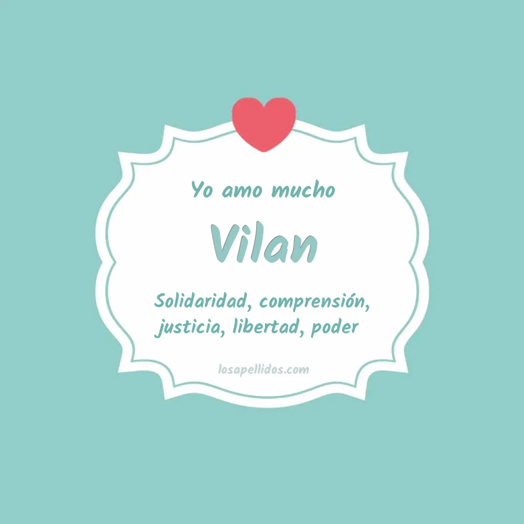 Yo amo mucho Vilan