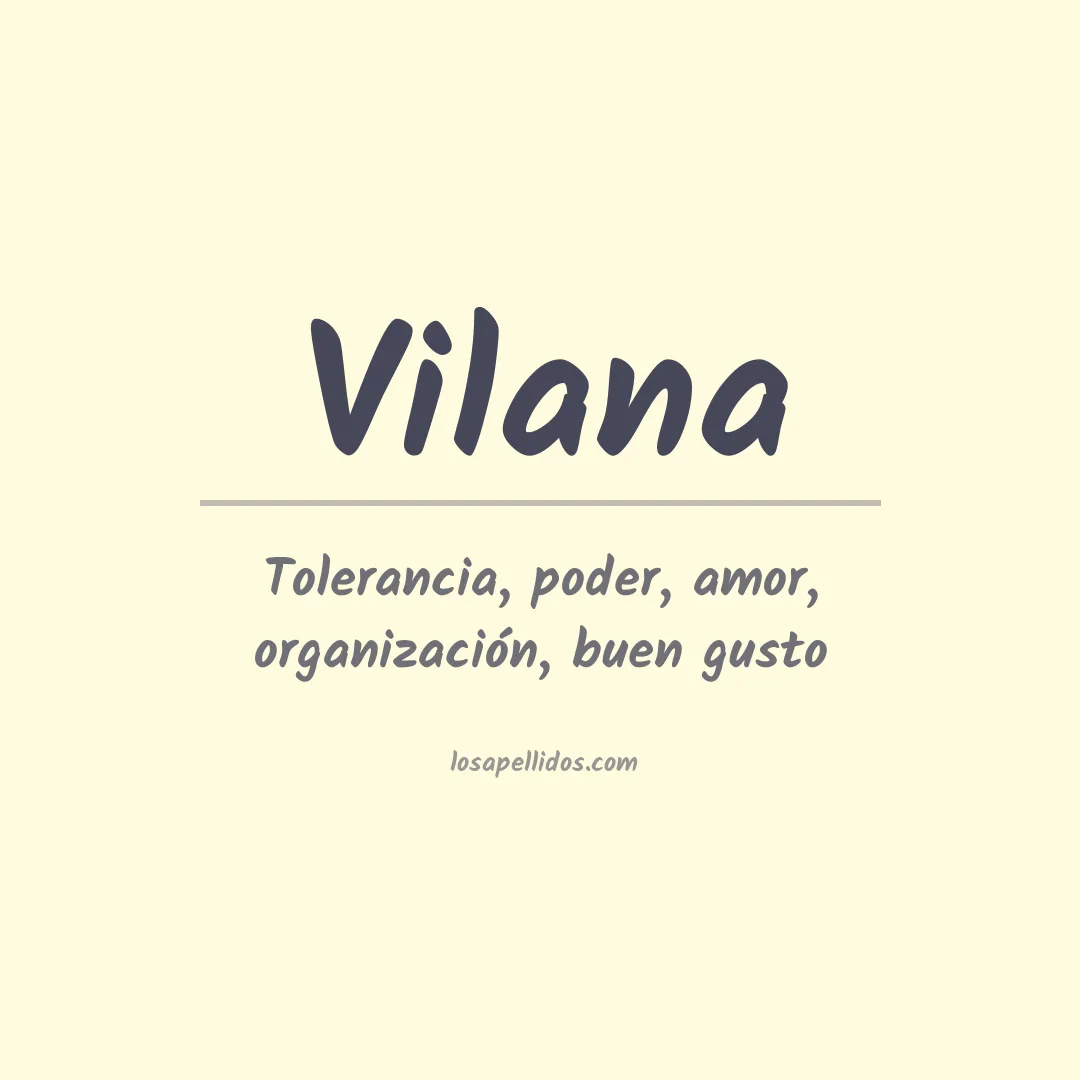Apellido Vilana