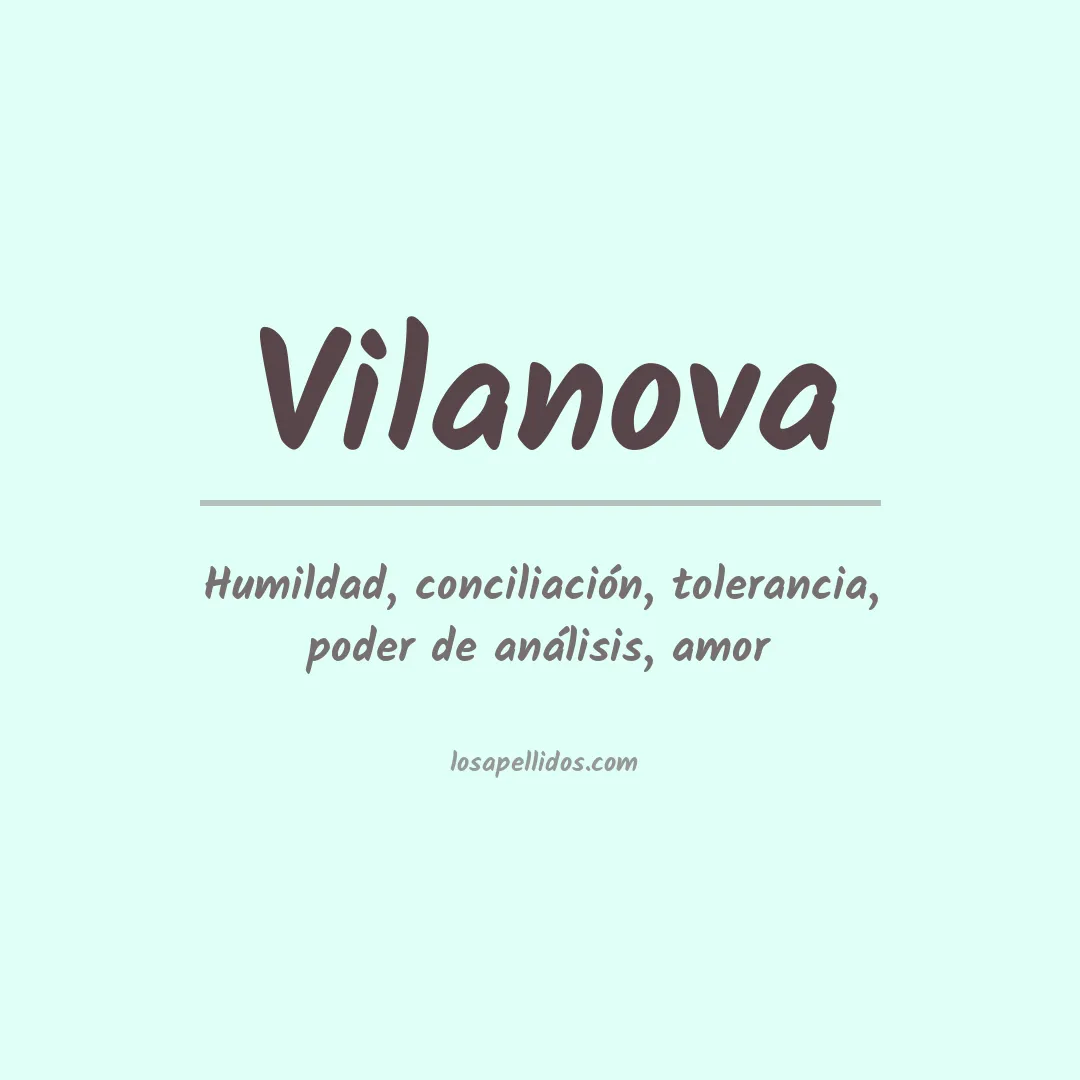 Apellido Vilanova