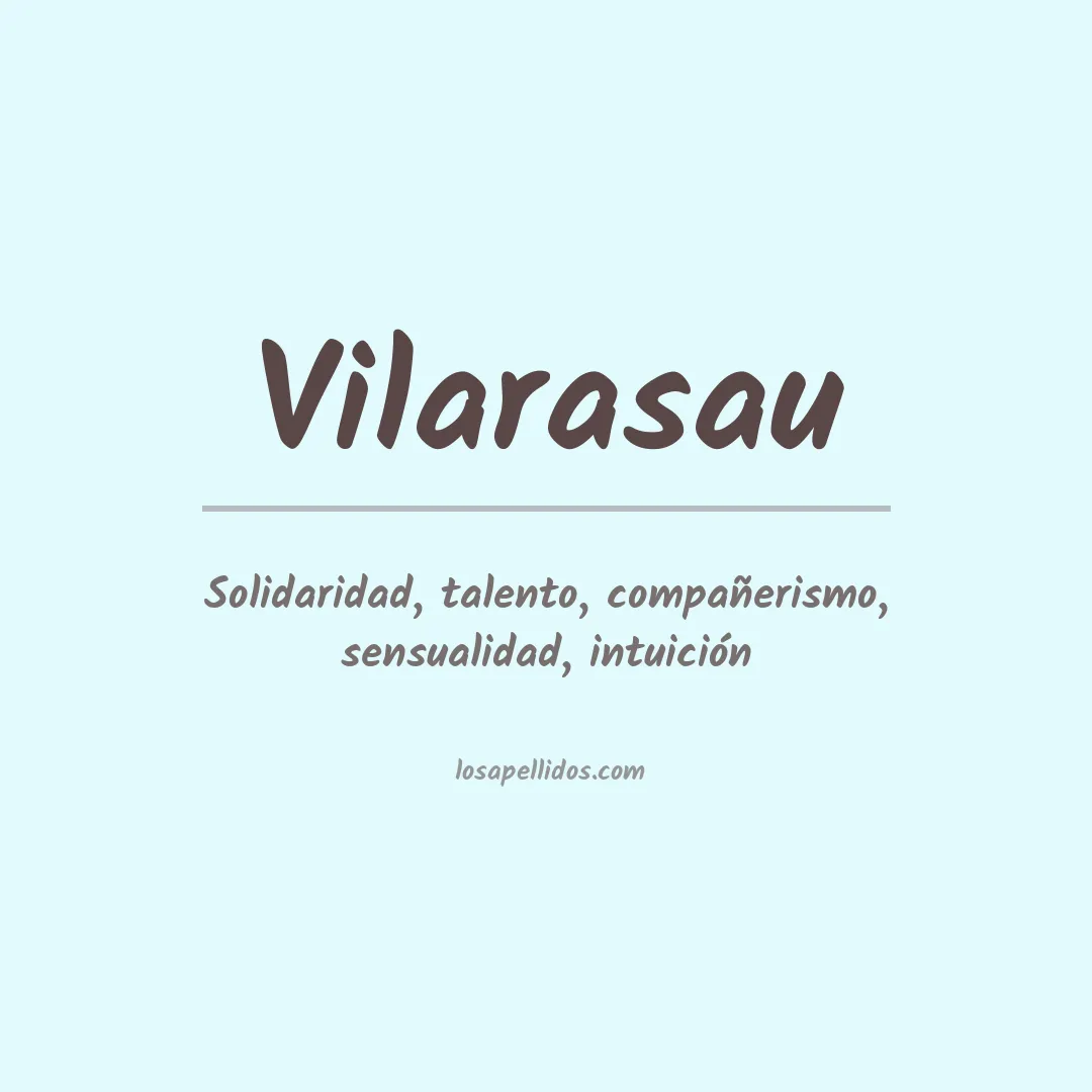 Apellido Vilarasau
