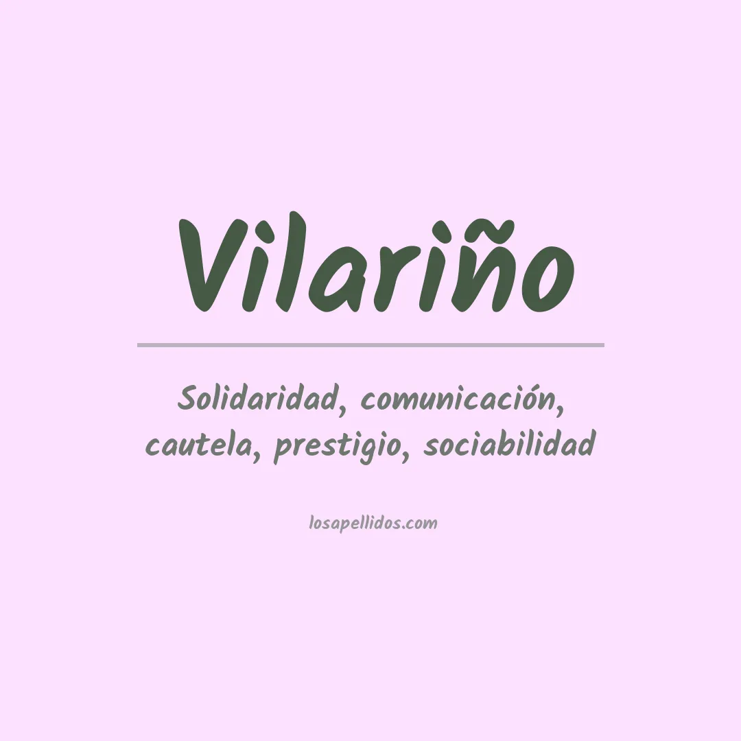 Apellido Vilariño