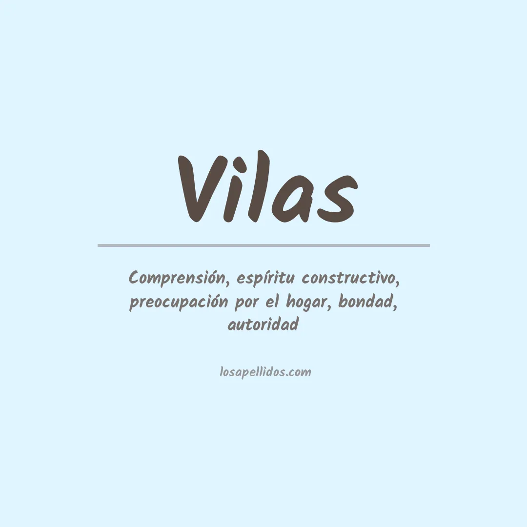 Apellido Vilas