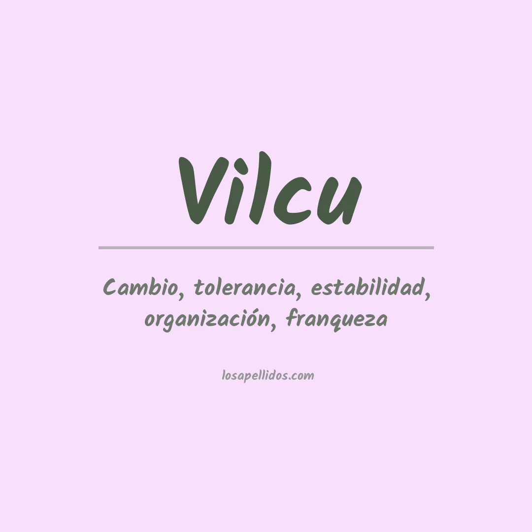 Apellido Vilcu