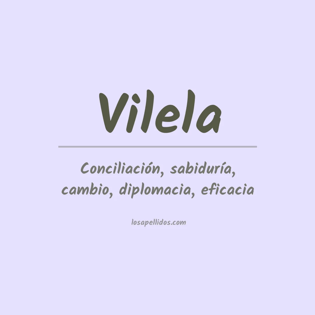 Apellido Vilela