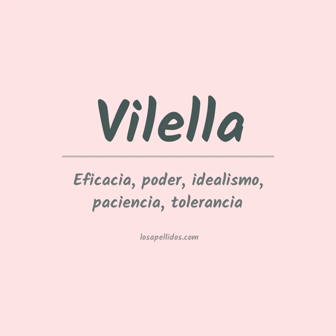 Apellido Vilella