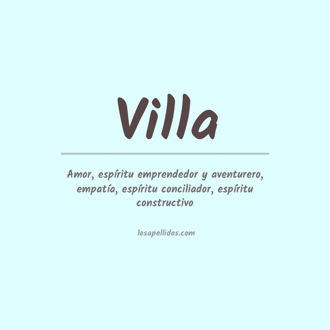 Apellido Villa