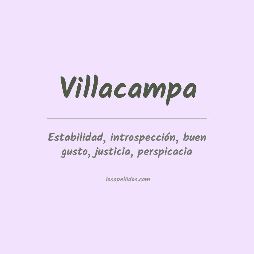 Apellido Villacampa