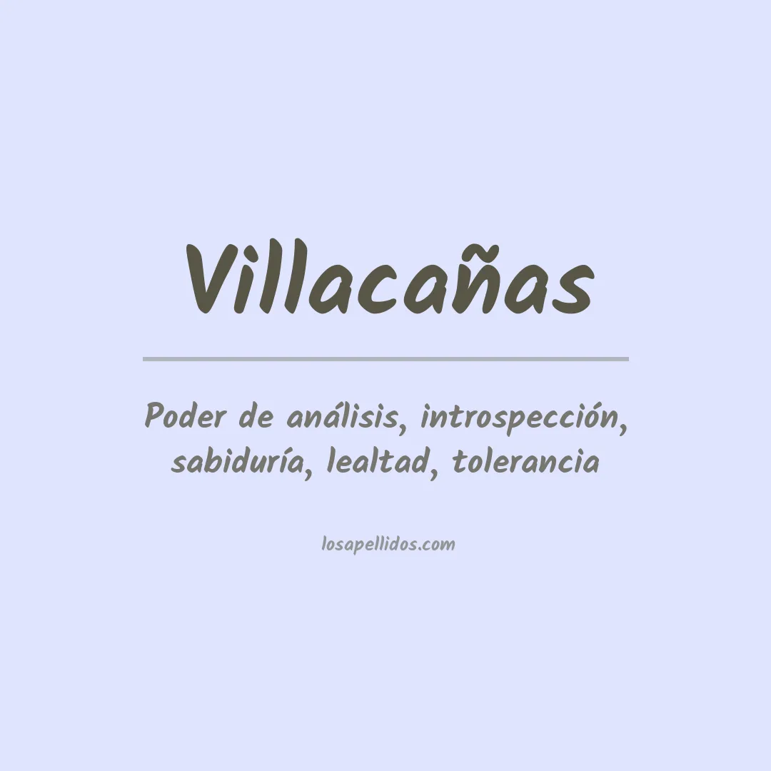 Apellido Villacañas