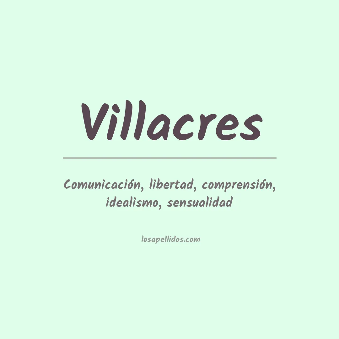 Apellido Villacres