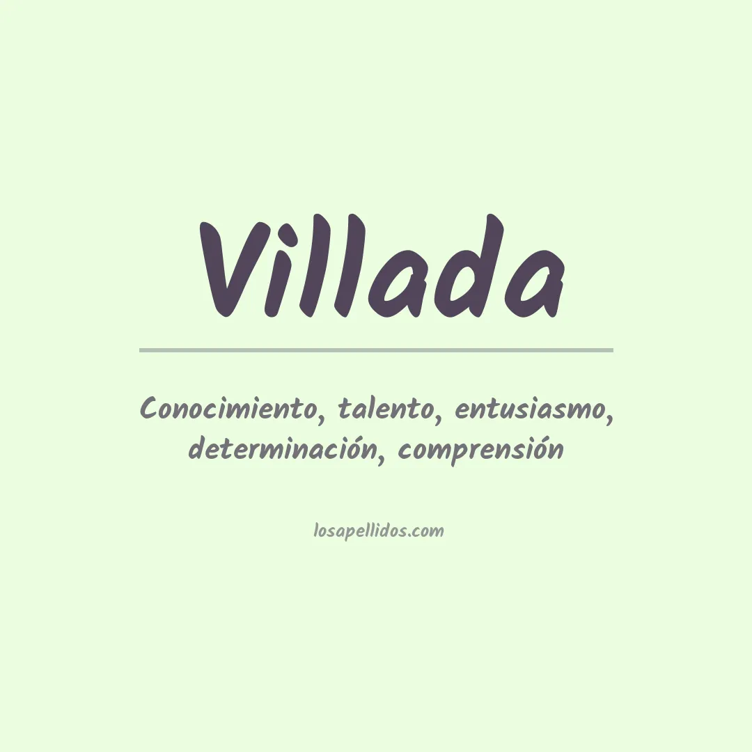 Apellido Villada