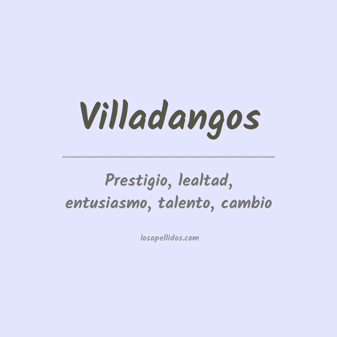 Apellido Villadangos