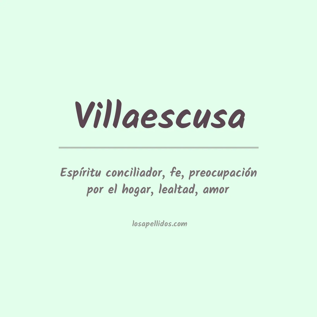 Apellido Villaescusa