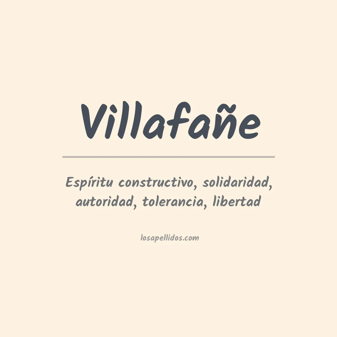 Apellido Villafañe